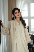 03-Piece Embroidery Chiffon Suit - Ready To Wear