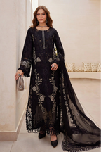 03-Piece Embroidered Lawn Suit With Chiffon Dupatta | Ready To Wear