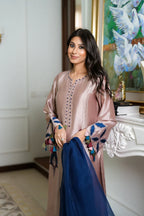 03-Piece Shamoz Silk With Embroidery - Ready To Wear