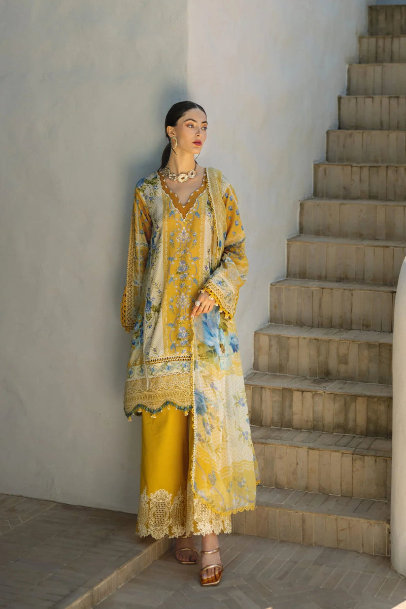 3  Piece Stitched   Lawn Suit  - Ready  to  Wear