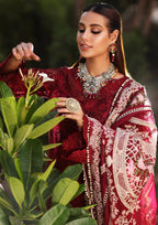 03-Piece Heavy Embroidered Chikankari Lawn Dress Ready To Wear