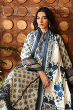 3 Piece Stitched Lawn Suit - Ready To Wear