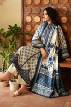3 Piece Stitched Lawn Suit - Ready To Wear