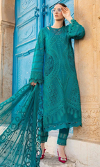 Maria.B 3PC Heavy Embroidered Chickan Kari Lawn Suit