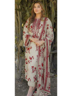Premimum Lawn Embroidered 3 Piece Suit RTW