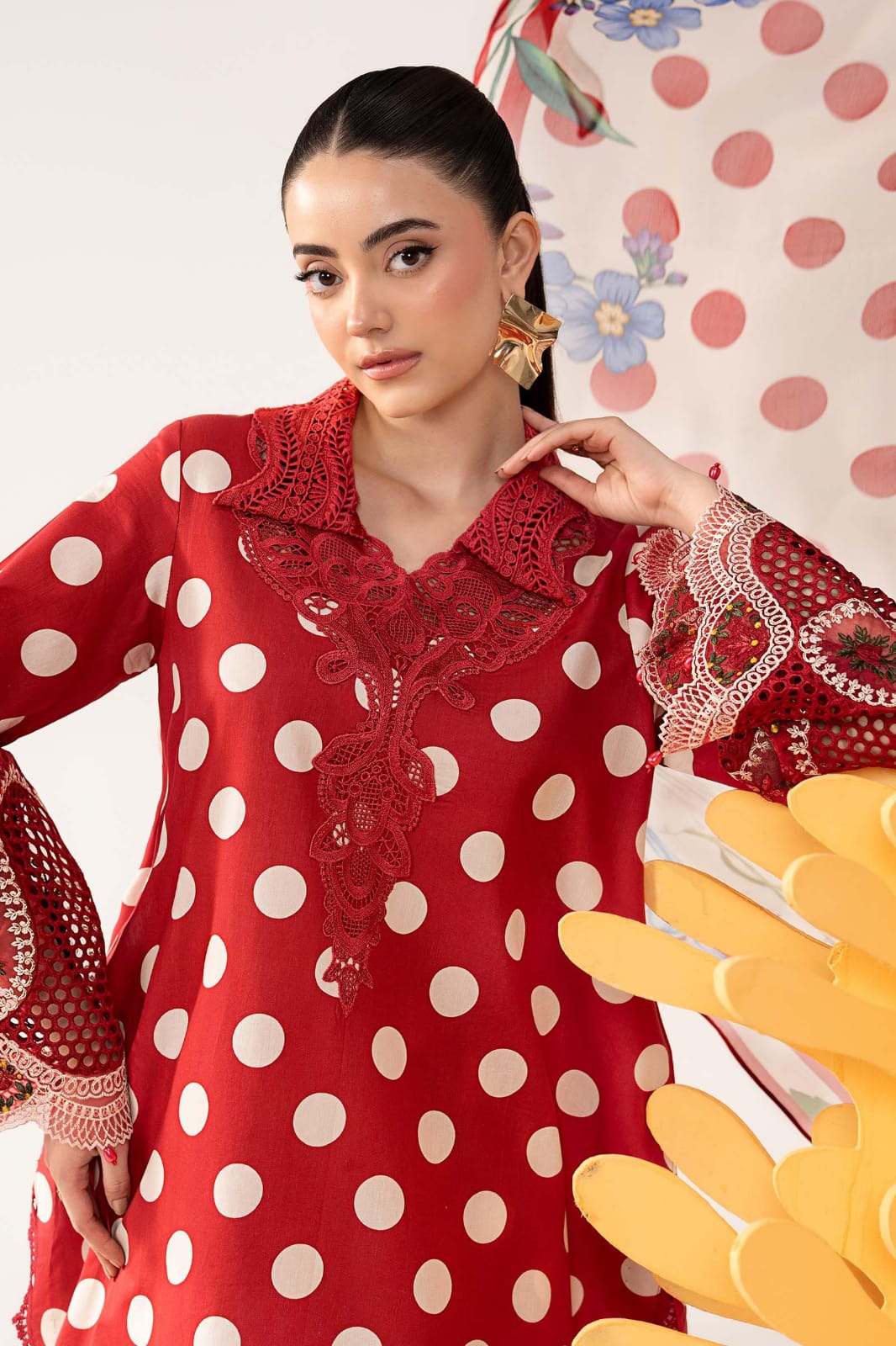 02-Piece Printed Lawn Suit With Chiffon Dupatta | Ready To Wear