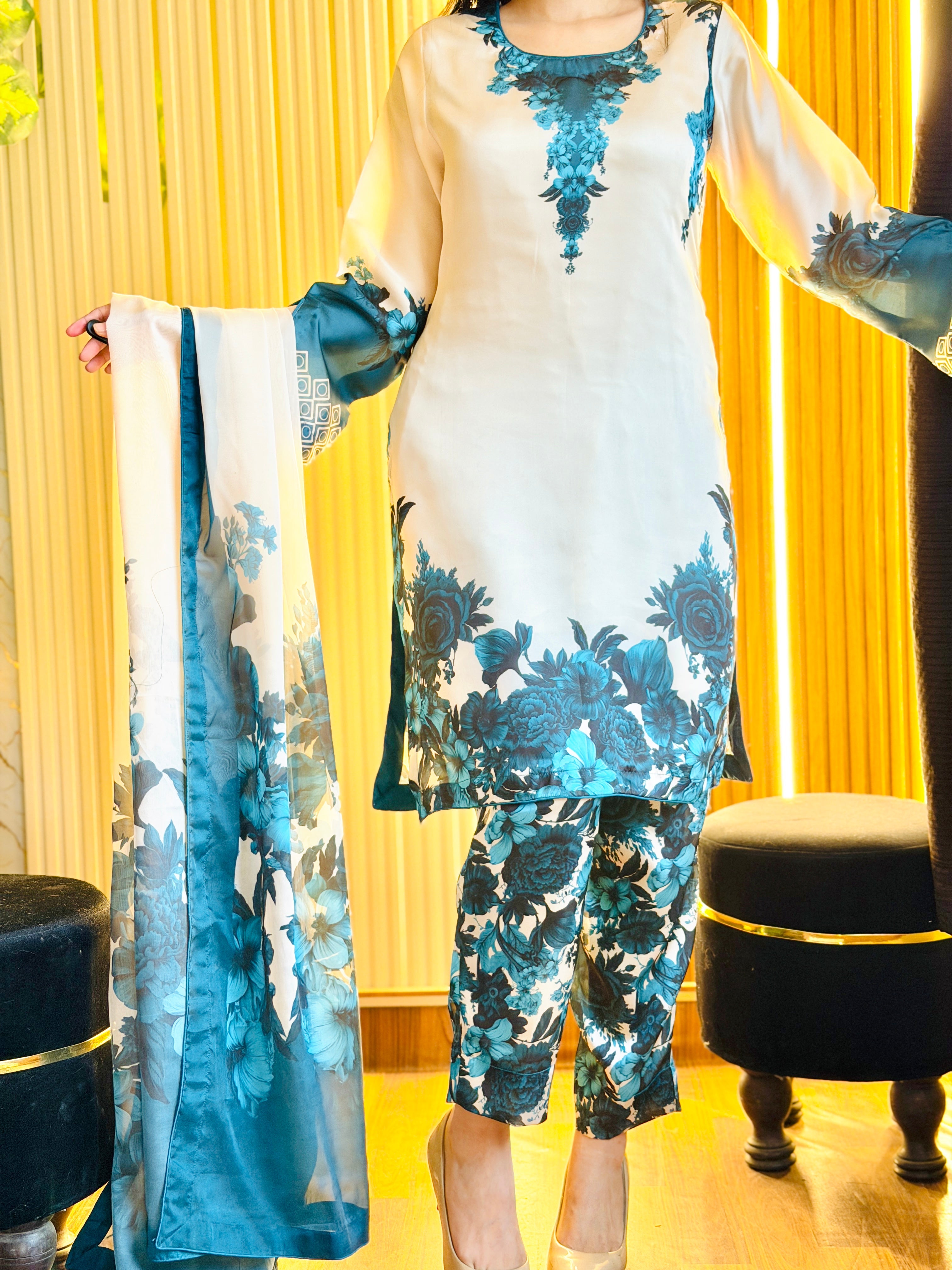 Digital Print Silk 3pcs (ZING PHOOL)