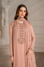 Iznik Luxury Formals Chiffon & Malai 3-Piece Suit