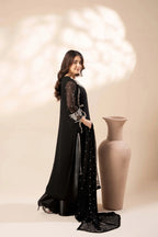 03-Piece Chiffon Suit With Thread Embroidery | Ready To Wear