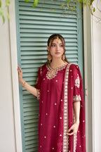 03-Piece Embroidered Chiffon Suit | Ready To Wear