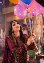 03-Piece Embroidered Chiffon Suit With Silk Dupatta | Ready To Wear