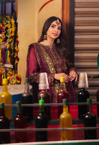 03-Piece Embroidered Chiffon Suit With Silk Dupatta | Ready To Wear