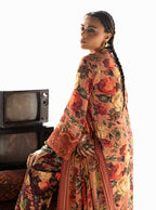 Terracotta Brown: Printed Lawn Suit | Ready To Wear