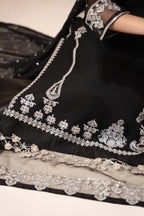03-Piece Chiffon Suit With Thread Embroidery | Ready To Wear