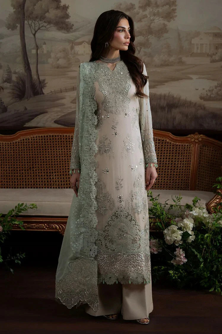 Chiffon  stitched  Embroidered Suit