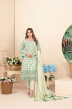 3 Piece Stitched  Suit  Buhaisa by Tawakkal Fabrics
