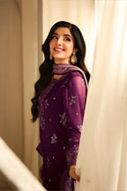 03-Piece Embroidered Chiffon Suit | Ready To Wear