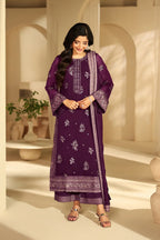 03-Piece Embroidered Chiffon Suit | Ready To Wear