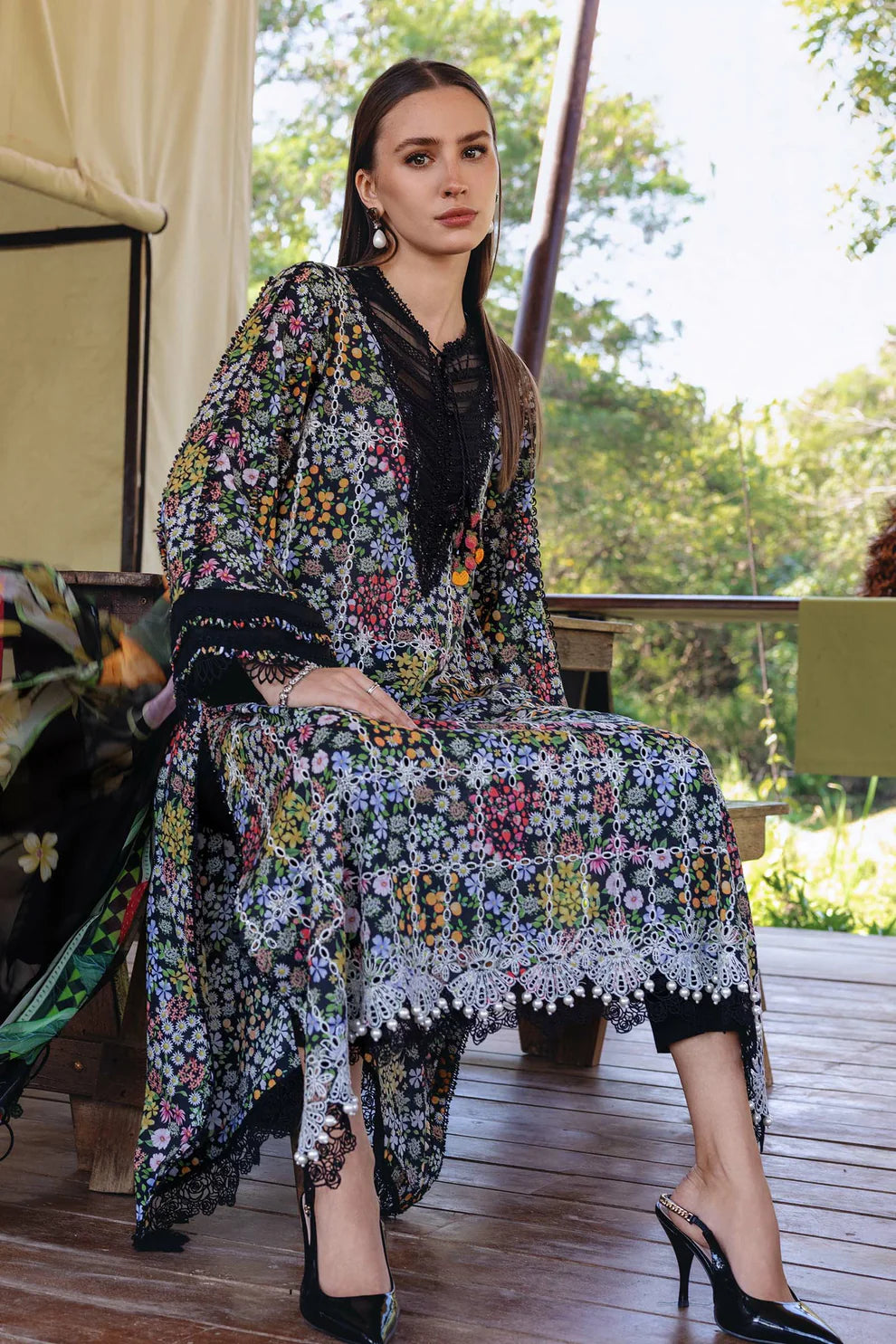 03-Piece Printed Lawn Suit - Ready To Wear
