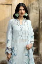 03-Piece Embroidered Lawn Suit With Cotton Net Dupatta | Ready To Wear