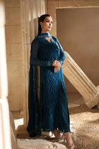 03-Piece Chiffon Suit With Embroidery- Ready To Wear