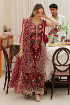 03-Piece Embroidered Lawn Suit With Net Dupatta | Ready To Wear