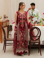 03-Piece Embroidered Lawn Suit With Net Dupatta | Ready To Wear
