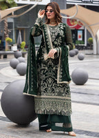 03-Piece Heavy Embroidered Chiffon Long Shirt Suit | Ready To Wear
