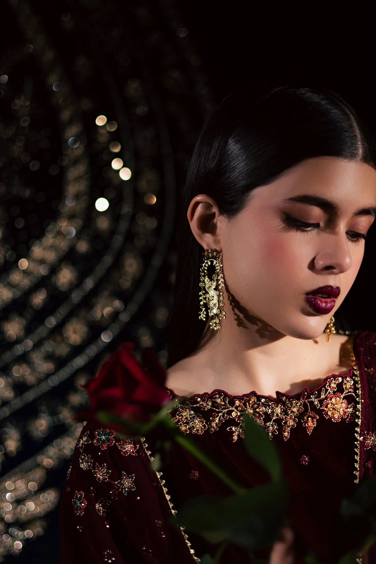 03-Piece Embroidered Micro Velvet Suit | Ready To Wear