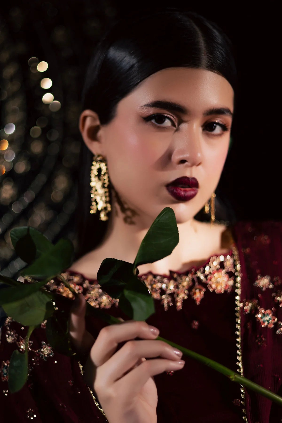 03-Piece Embroidered Micro Velvet Suit | Ready To Wear