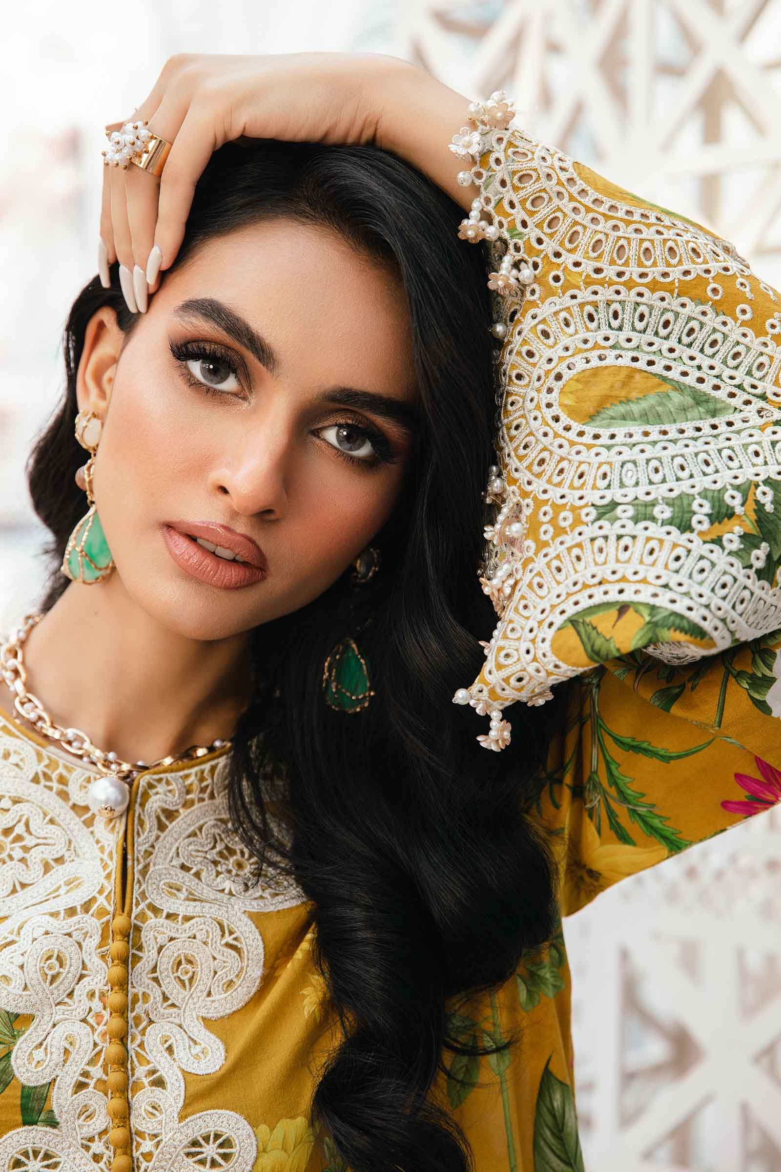 3 Piece Printed Stitched Embroidered Lawn Suit