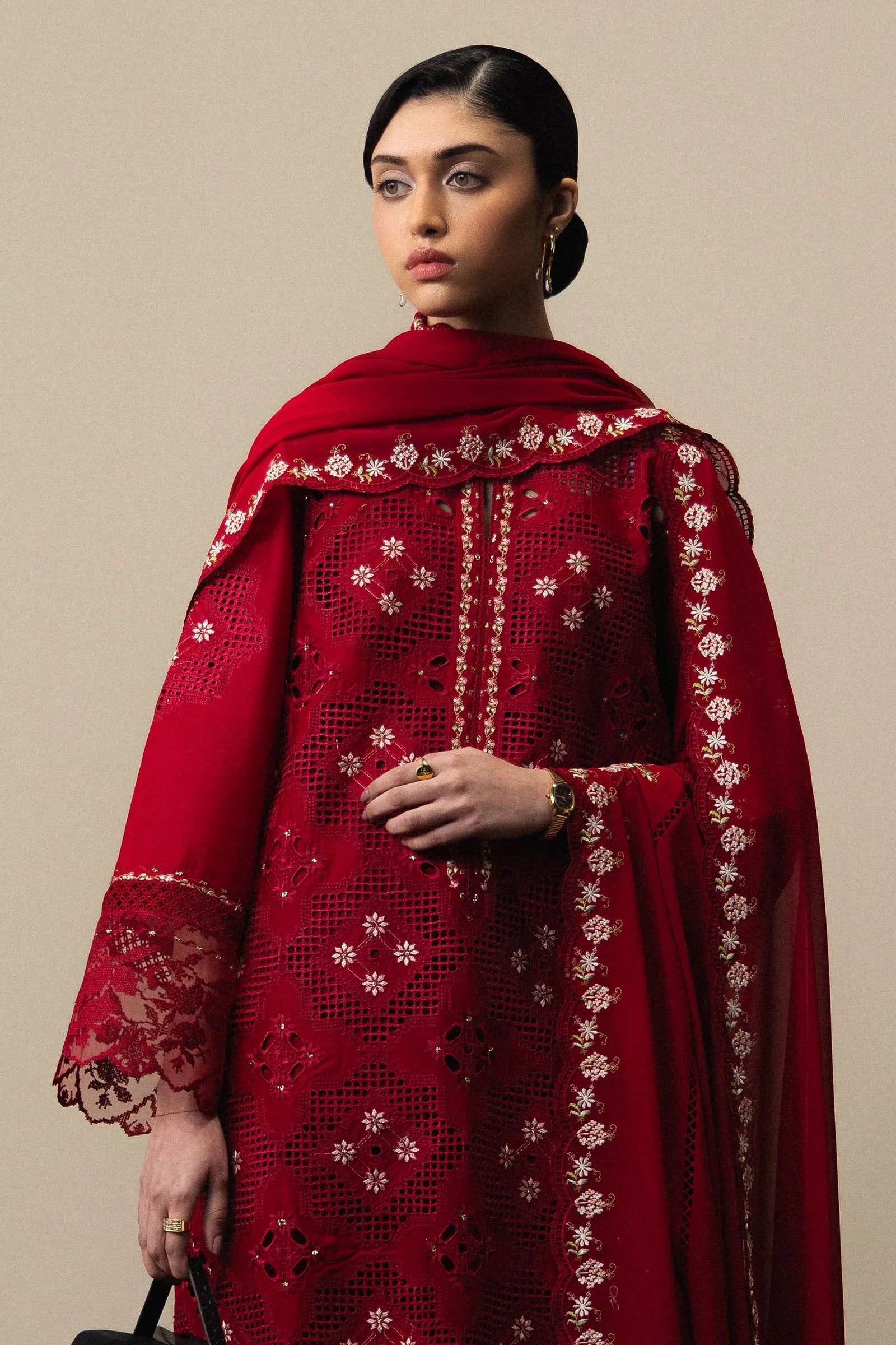 03-Piece Embroidered Lawn Suit | Ready To Wear