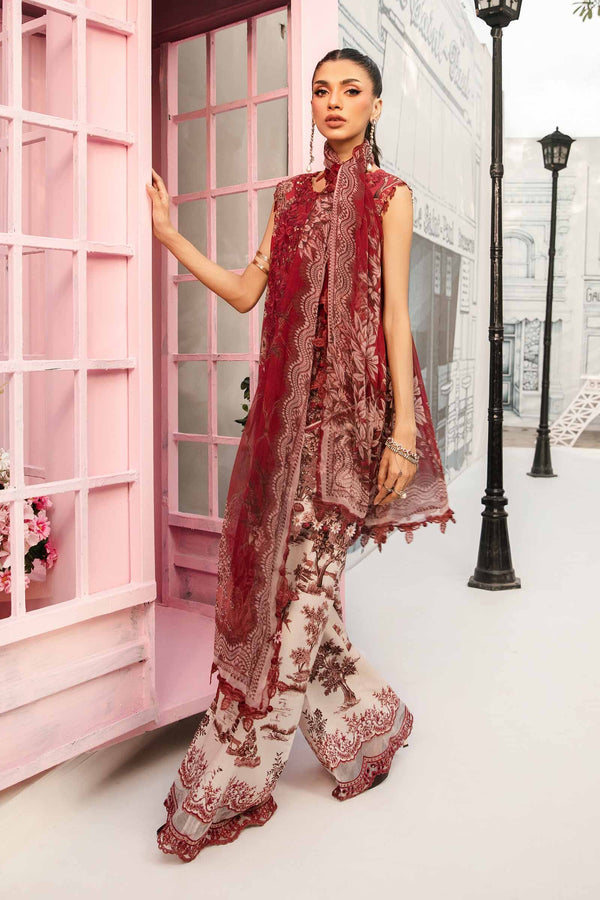 03-Piece Printed Lawn Embroidered Dress Ready To Wear
