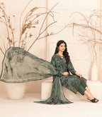 3 Piece Stitched  Lawn suit  By Tawakkal Fabrics