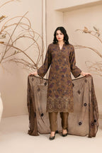 3 Piece Stitched  Lawn  Suit