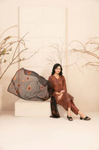 3 Piece stitched Lawn suit by  Alvira.