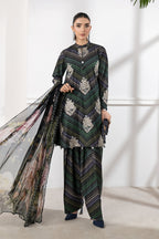 3 Piece Printed Lawn With Fully Heavy Embroidered Dress