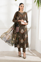 3 Piece Printed Lawn With Fully Heavy Embroidered Dress