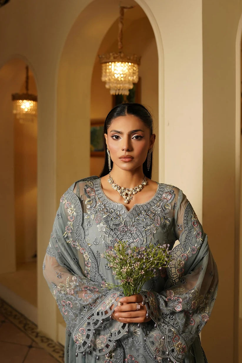 03-Piece Heavy Embroidered Chiffon Suit | Ready To Wear