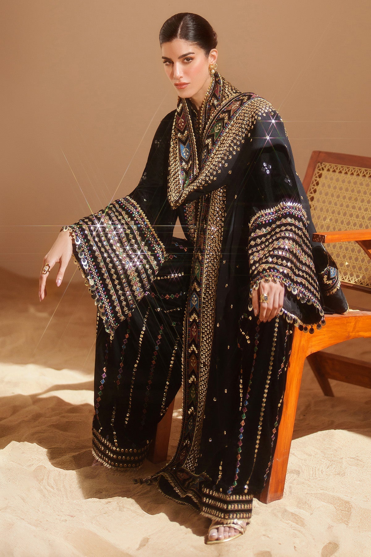 03-Piece Luxury Heavy Embroidered Lawn  Suit - Ready To Wear