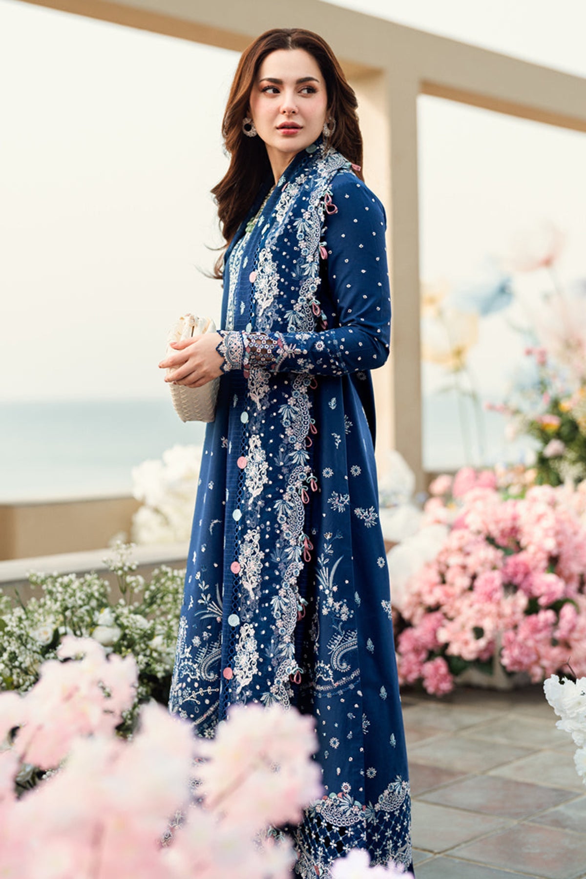 Qalamkar Embroidered Lawn 3-Piece Dress RTW