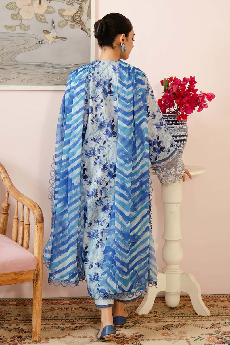 03-Piece Embroidered Printed Lawn Dress Ready To Wear