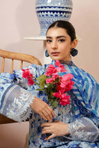 03-Piece Embroidered Printed Lawn Dress Ready To Wear