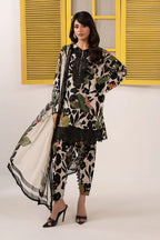 03-Piece Printed Lawn Suit With Embroidery | Ready To Wear