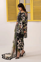 03-Piece Printed Lawn Suit With Embroidery | Ready To Wear