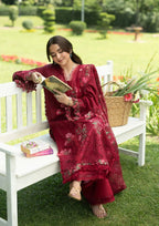 The Ruby Flora - Embroidered Lawn Suit | Ready To Wear
