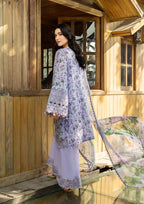 03-Piece Printed Lawn Suit With Embroidery | Ready To Wear