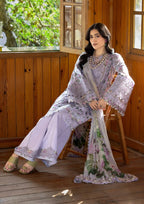 03-Piece Printed Lawn Suit With Embroidery | Ready To Wear