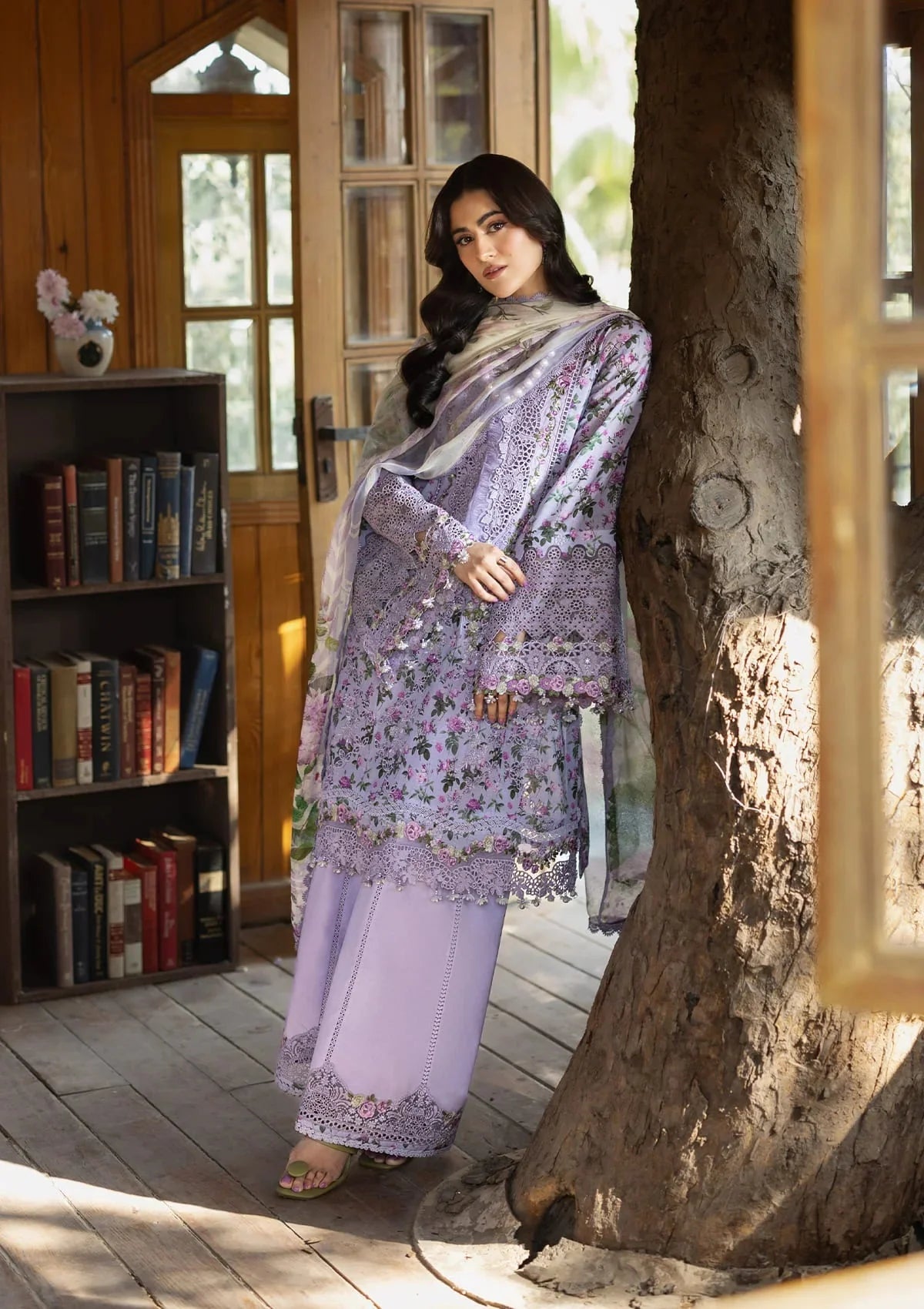 03-Piece Printed Lawn Suit With Embroidery | Ready To Wear