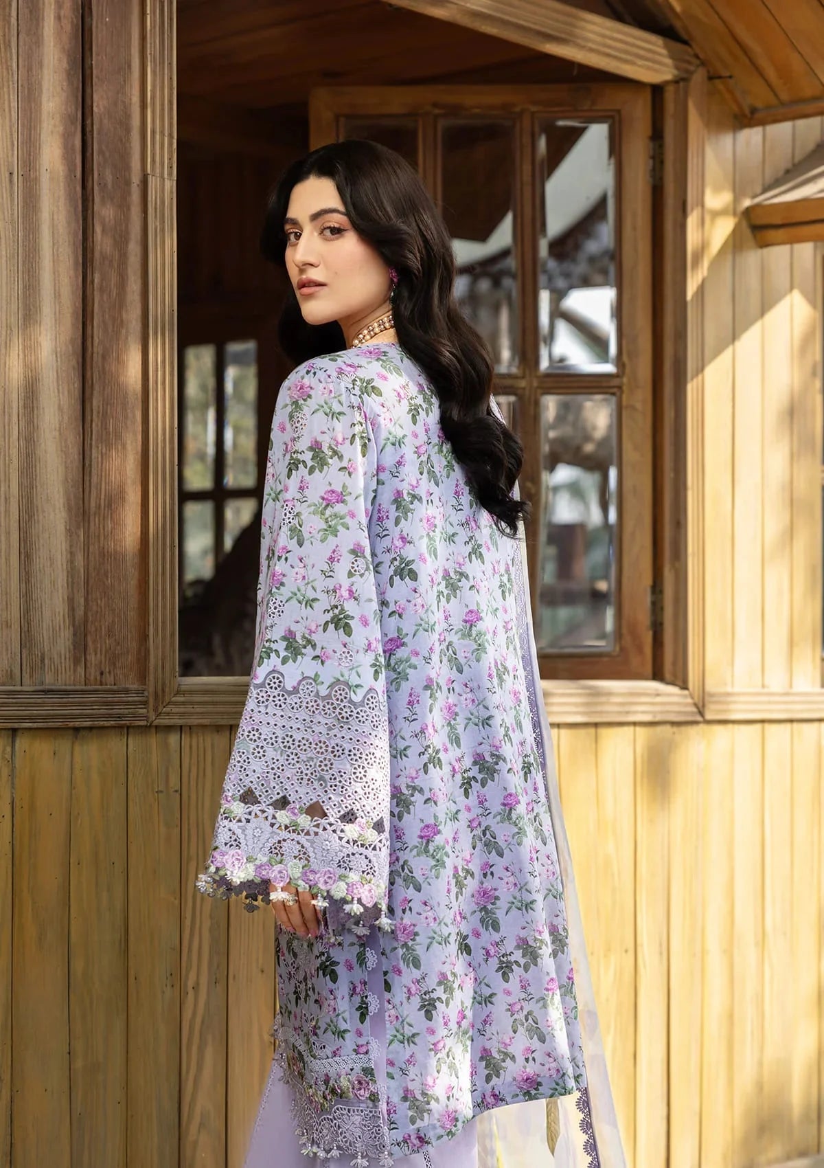 03-Piece Printed Lawn Suit With Embroidery | Ready To Wear